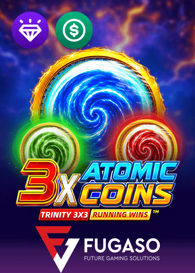 3X Atomic Coins Trinity RUNNING WINS