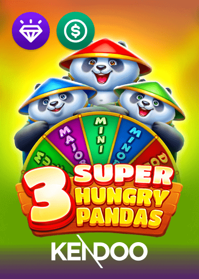 3 Super Hungry Pandas
